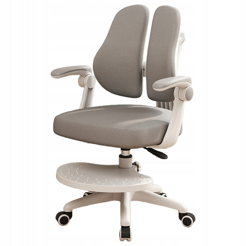 CHILDREN'S SWIVEL DESK CHAIR FOR LEARNING WITH FOOTREST GREY Packaging status original