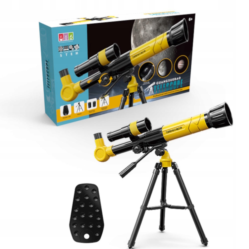 CHILDREN'S TELESCOPE ON TRIPOD Telescope 20x 30x 40x Stars Moon Sky Brand HollaKids