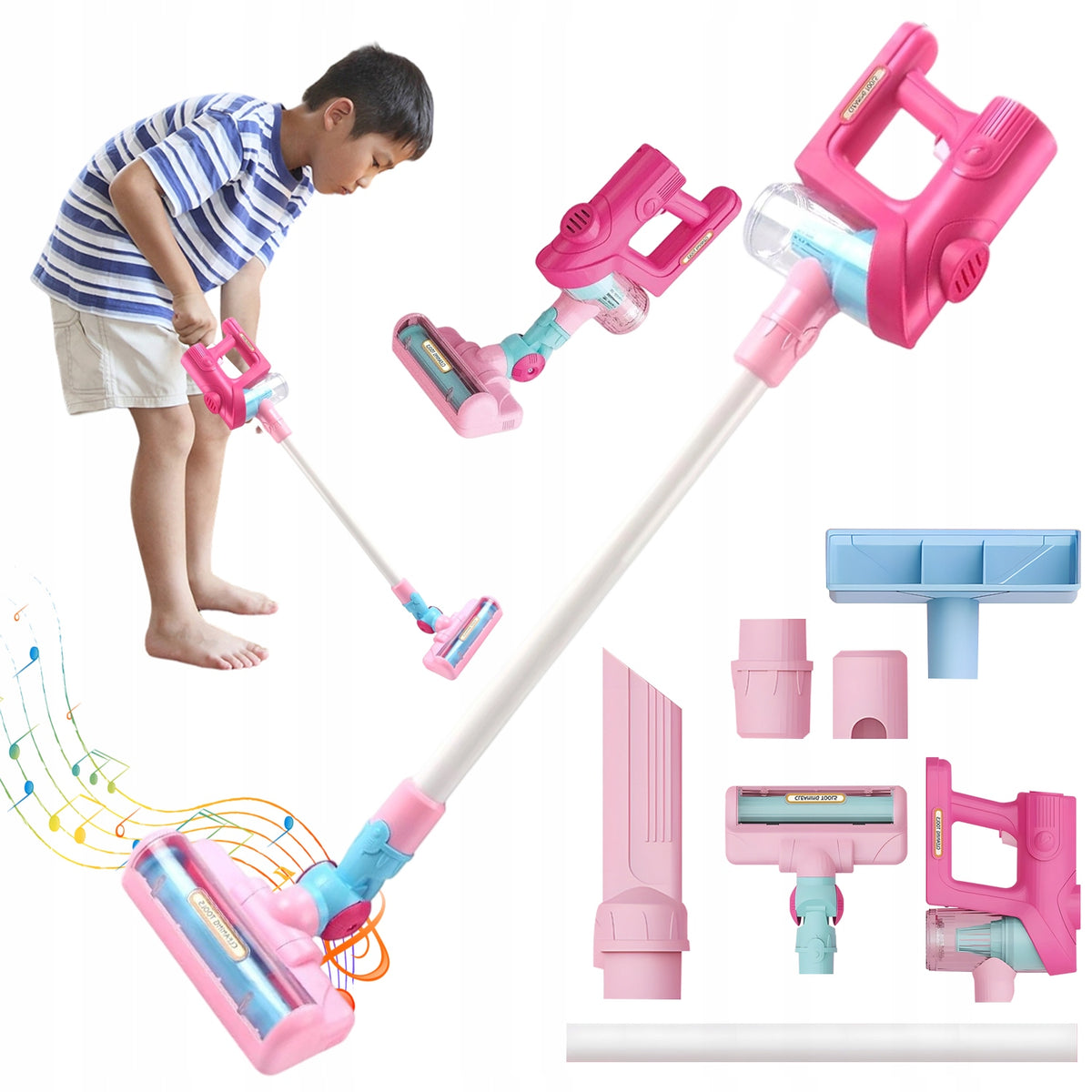 CHILDREN'S TOY VACUUM CLEANER WITH REALISTIC WORKING SOUND