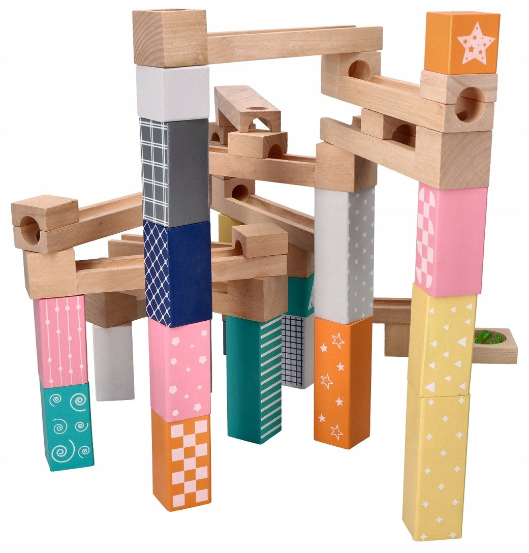 CHILDREN'S TOYS LABYRINTH BALL WOODEN TRACK CREATIVE TOY Color multicolor