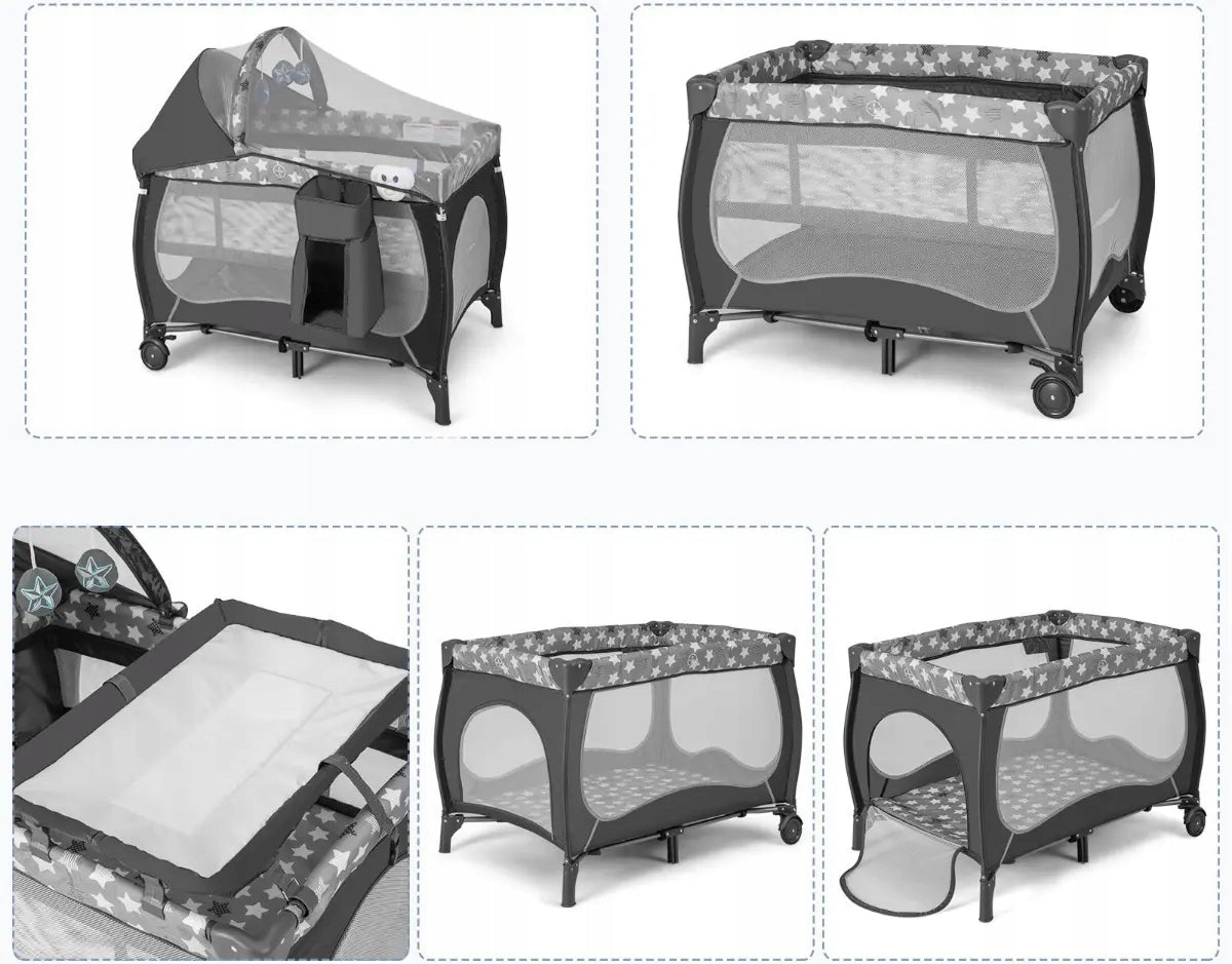 CHILDREN'S TRAVEL COT 5in1 Manufacturer code BE10044DE-CL