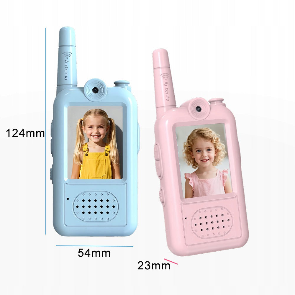 CHILDREN'S VIDEO WALKIE-TALKIES 2PCS WITH WALKIE TALKIE CAMERA PINK BLUE Brand no brand