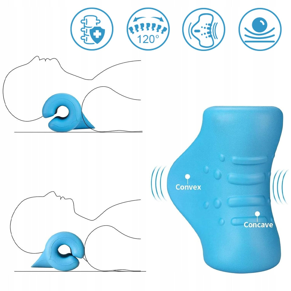 CHIROPRACTIC CERVICAL TRACTION PILLOW MASSAGE PAIN RELIEF NECK STRETCHER