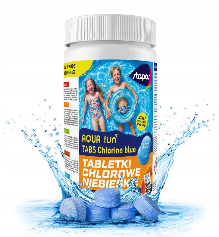 CHLOR BLUE Small Tablets Chemistry Pool Jacuzzi Blue Water STAPAR 20g 1kg