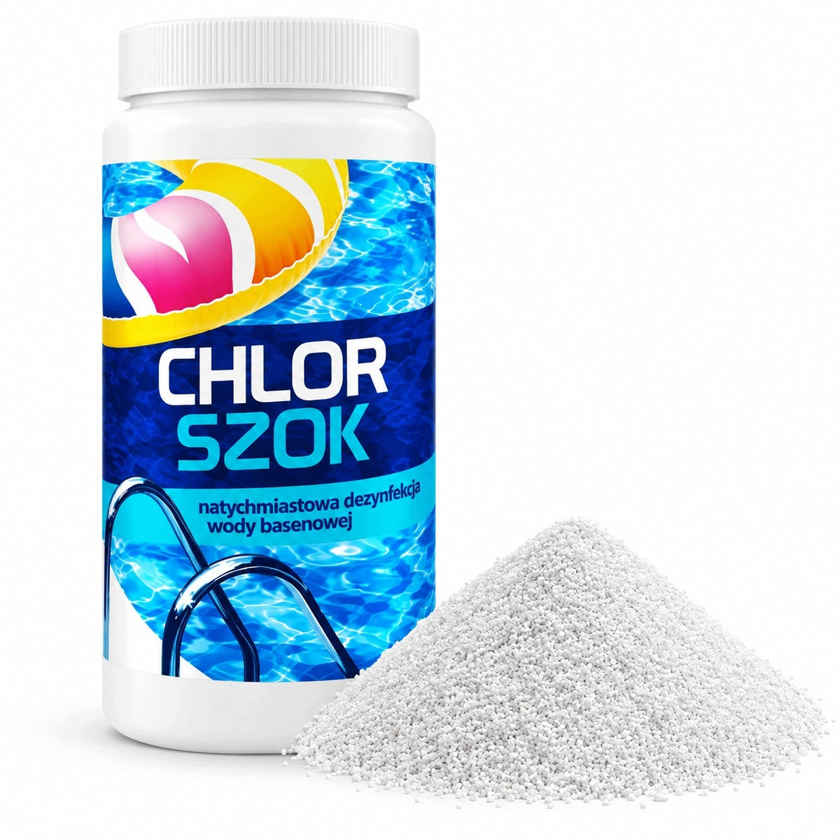 CHLORINE 1KG GRANULES FOR SWIMMING POOL QUICK DISINFECTION OF BACTERIA AND FUNGI WATER Brand no brand