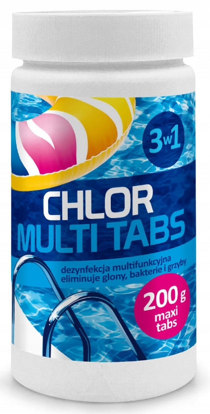 CHLORINE FOR SWIMMING POOL JACUZZI GAMIX MULTI TABLETS 1KG 5X 200G POOL CHEMISTRY Brand Gamix