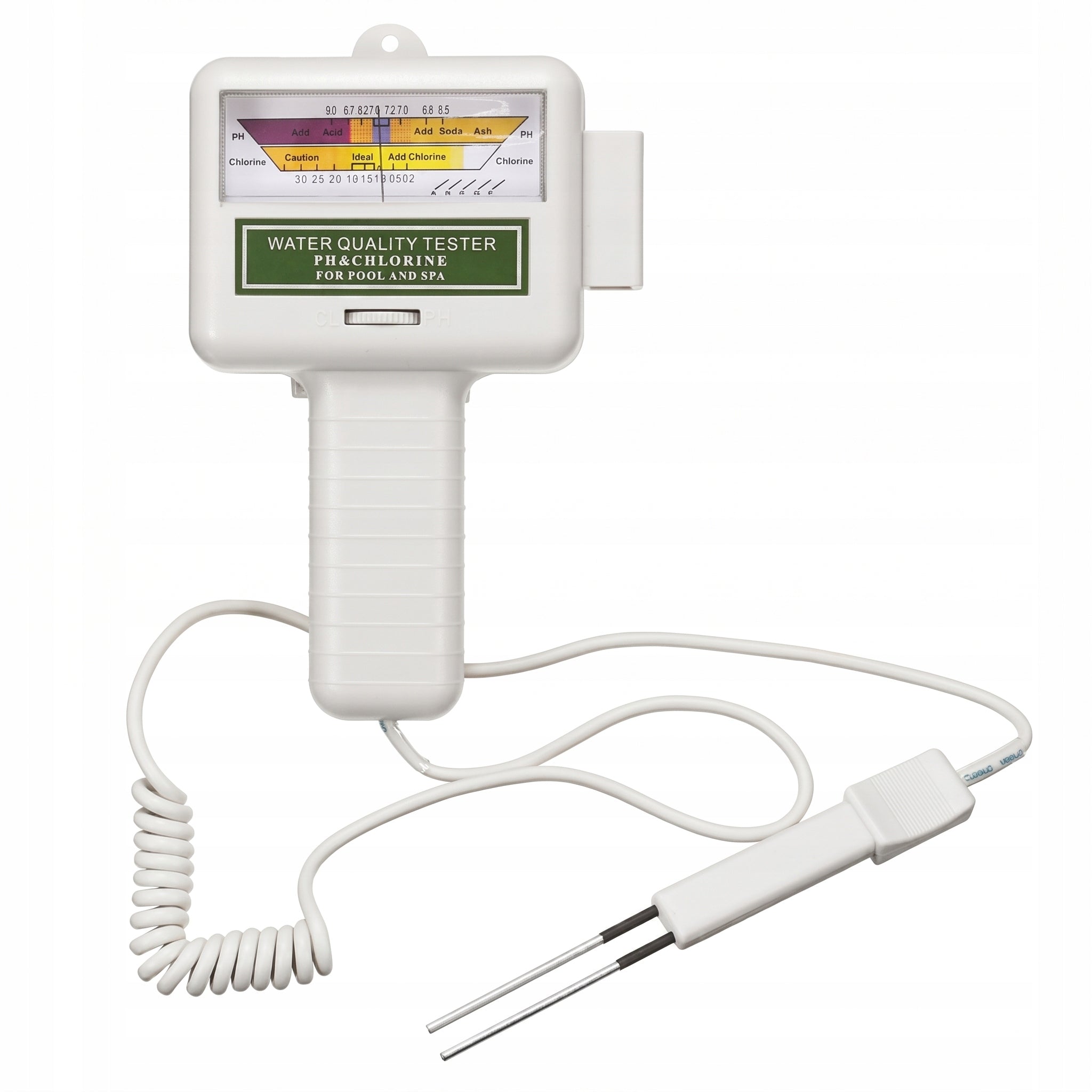 CHLORINE METER AND pH FOR POOL JACUZZI WATER TESTER 2 in 1 CALIBRATION STRIPS