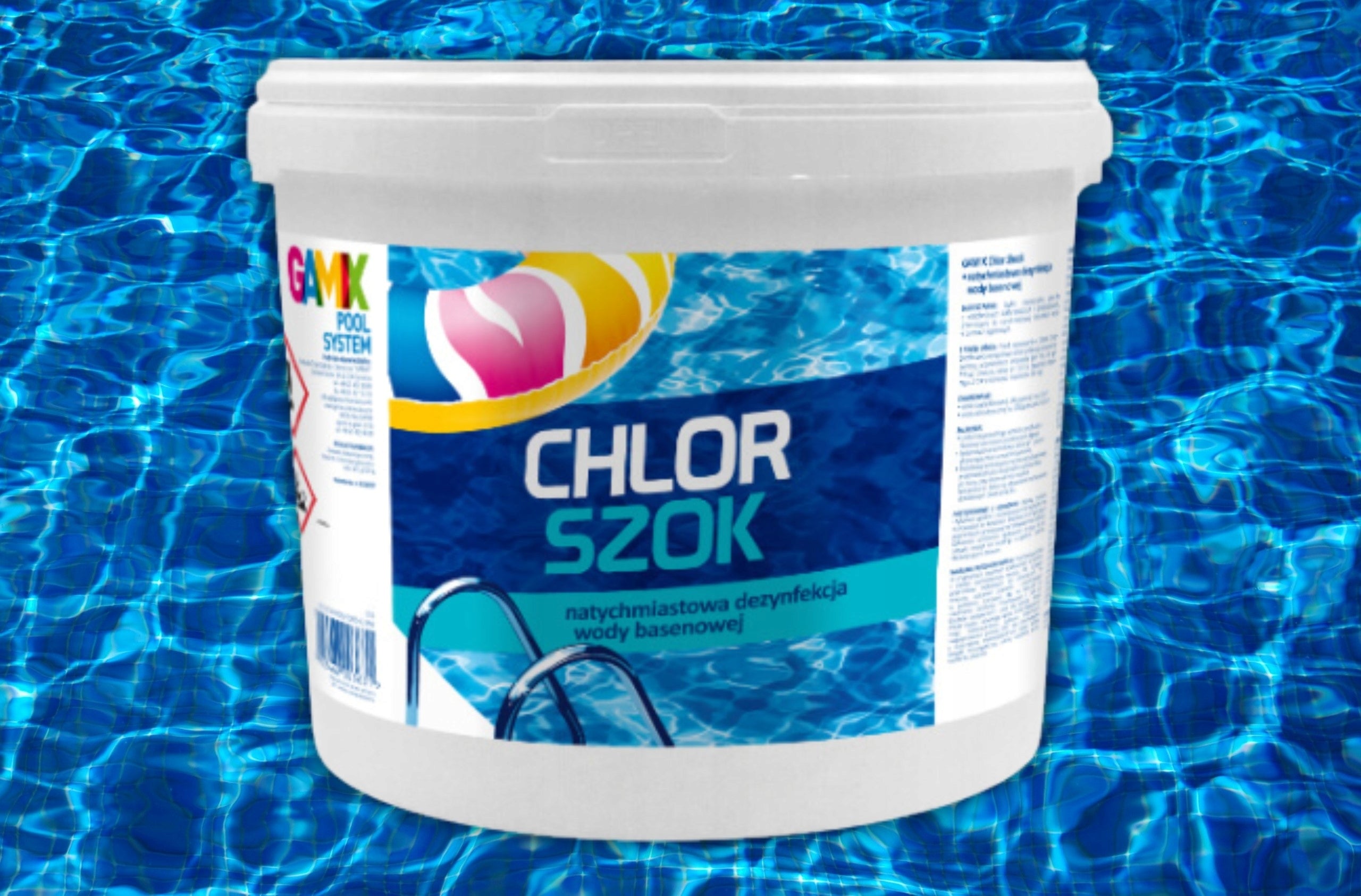 CHLORINE SHOCK 5KG POOL CHEMISTRY WATER DISINFECTION GRANULES GAMIX + GUIDE Product form granules