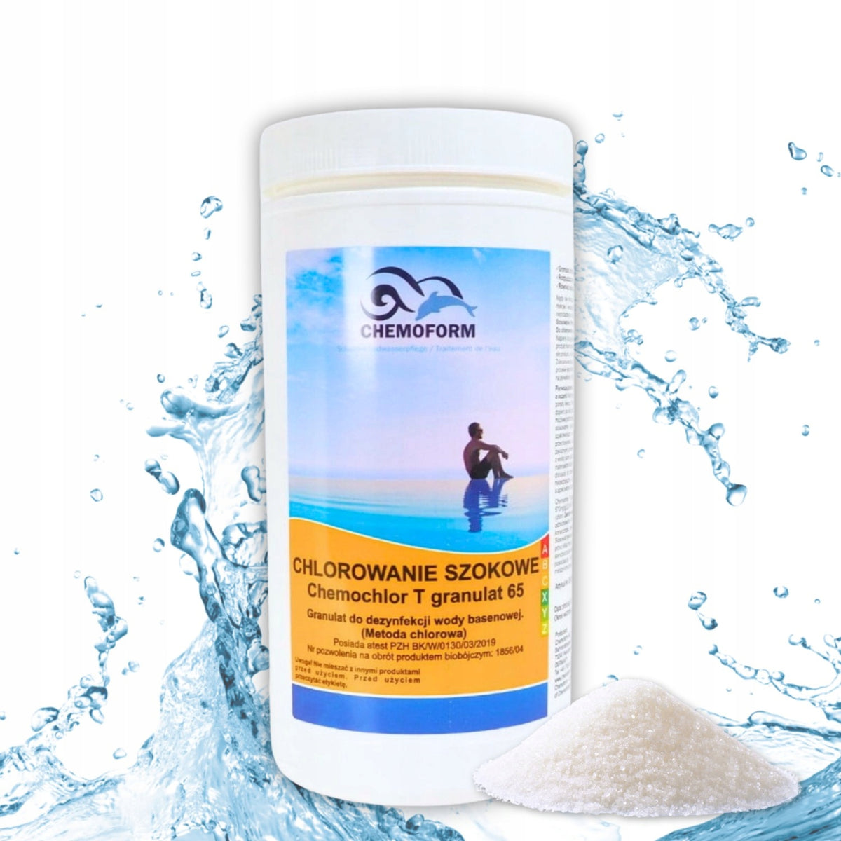 CHLORINE SHOCK Chemochlor T CHEMOFORM GRANULES POOL CHEMISTRY 1kg