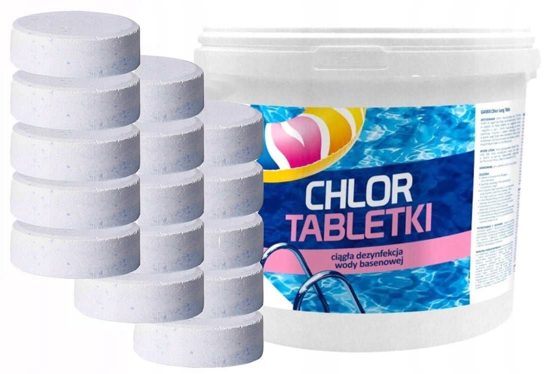 CHLORINE TABLETS 200g 3kg for Swimming Pool Permanent Water Disinfection Manufacturer code DP2R4P43617