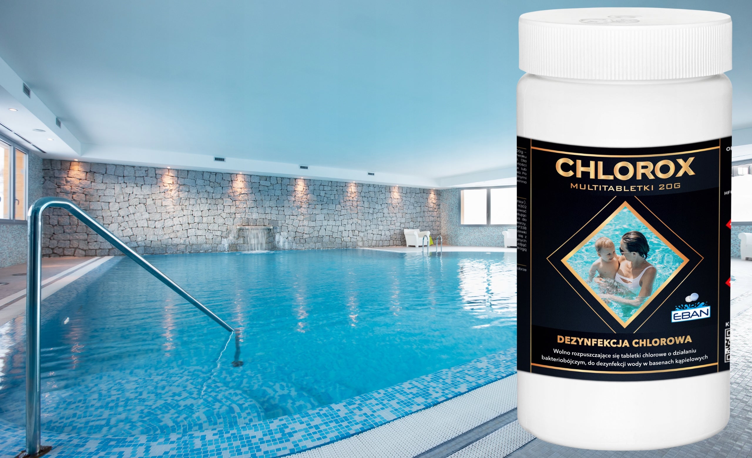 CHLOROX MULTITABLETS 20G 1KG CHLORINE TABLETS FOR SWIMMING POOL SPA CHEMISTRY Brand EBAN