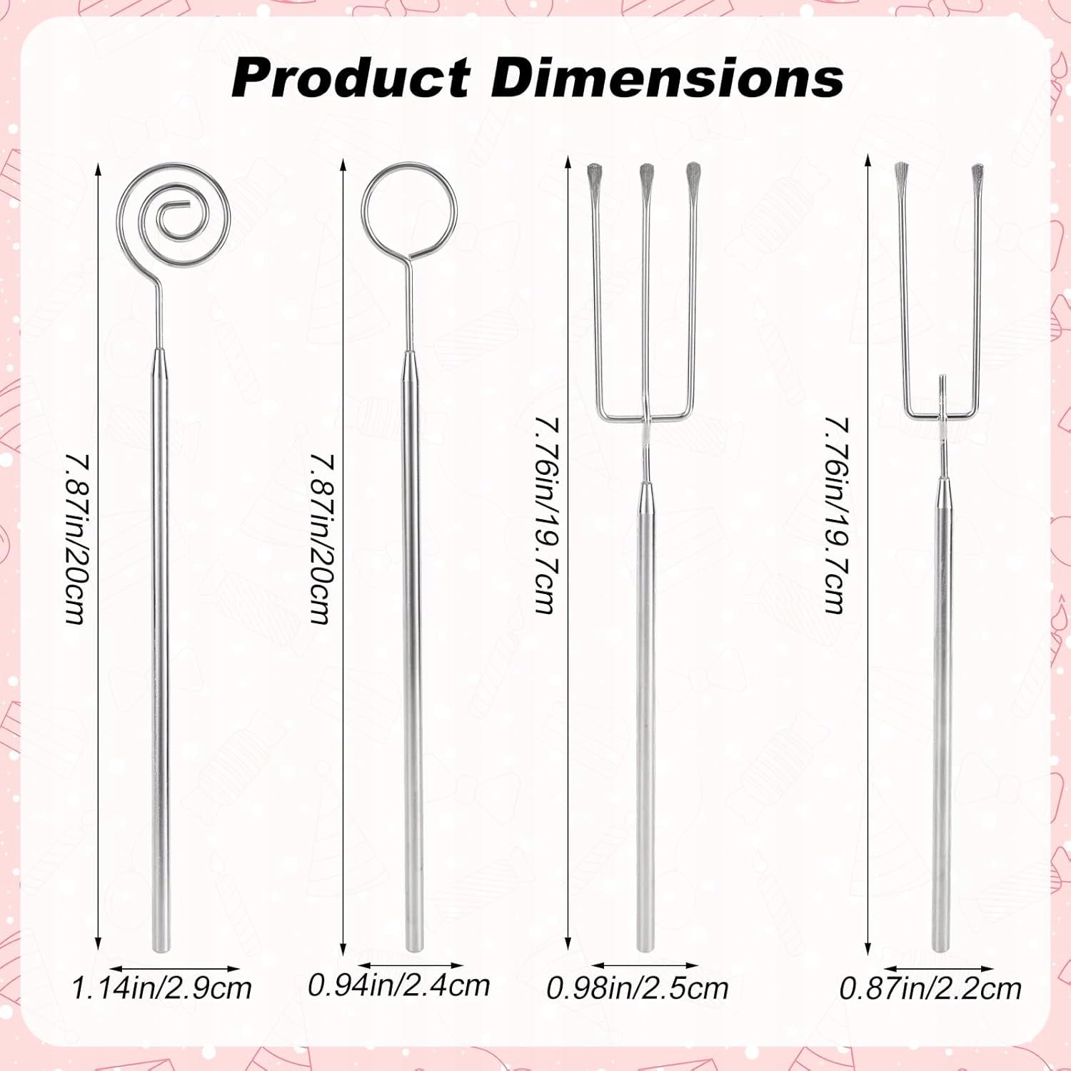 CHOCOLATE DIPPING TOOL SET STAINLESS STEEL SPOON FORKS Brand IDEAL