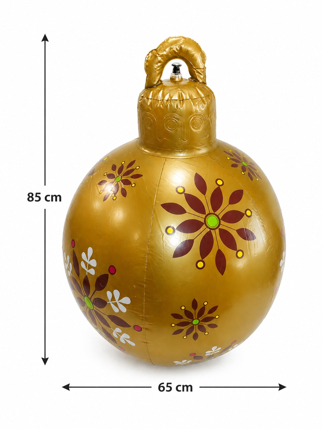 CHRISTMAS BAUBLE INFLATABLE Giant Decoration XXL 85 cm Width 65 cm Manufacturer code pcselekt-bombka85