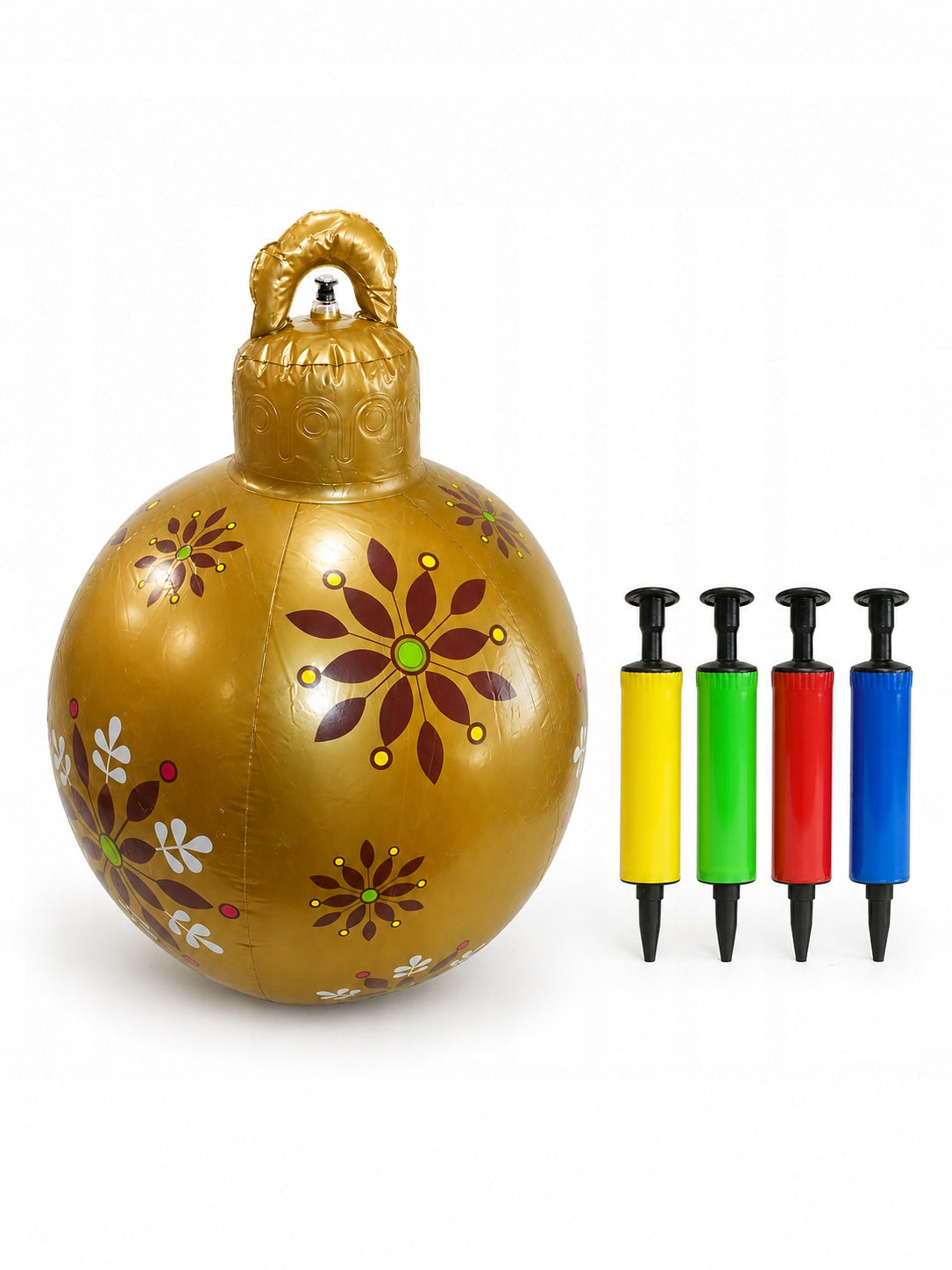 CHRISTMAS BAUBLE INFLATABLE Giant Decoration XXL 85 cm Width 65 cm
