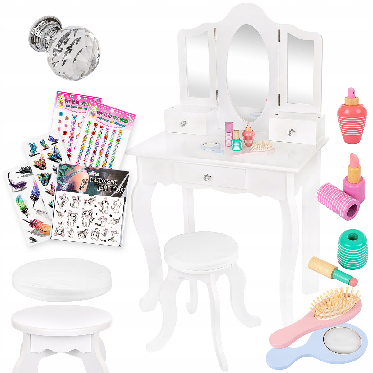 CHRISTMAS BIRTHDAY GIFT IDEAS FOR 3-4 YEAR OLD LARGE DRESSING TABLE ACCESSORIES