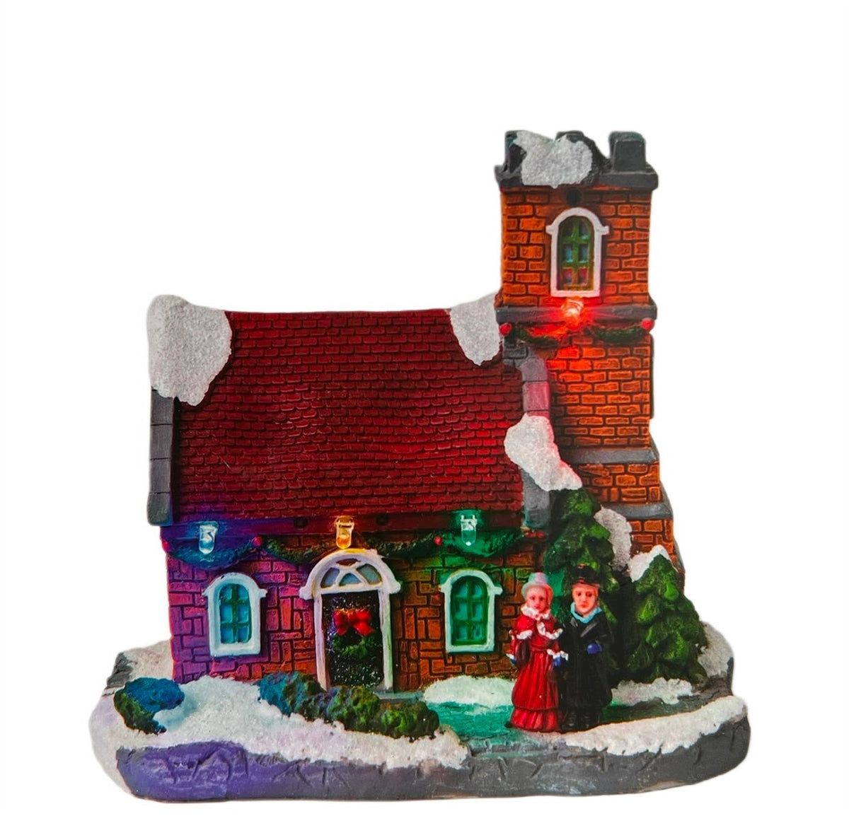 CHRISTMAS DECORATION COTTAGE WITH LED LIGHTS FOR CHRISTMAS BATTERIES