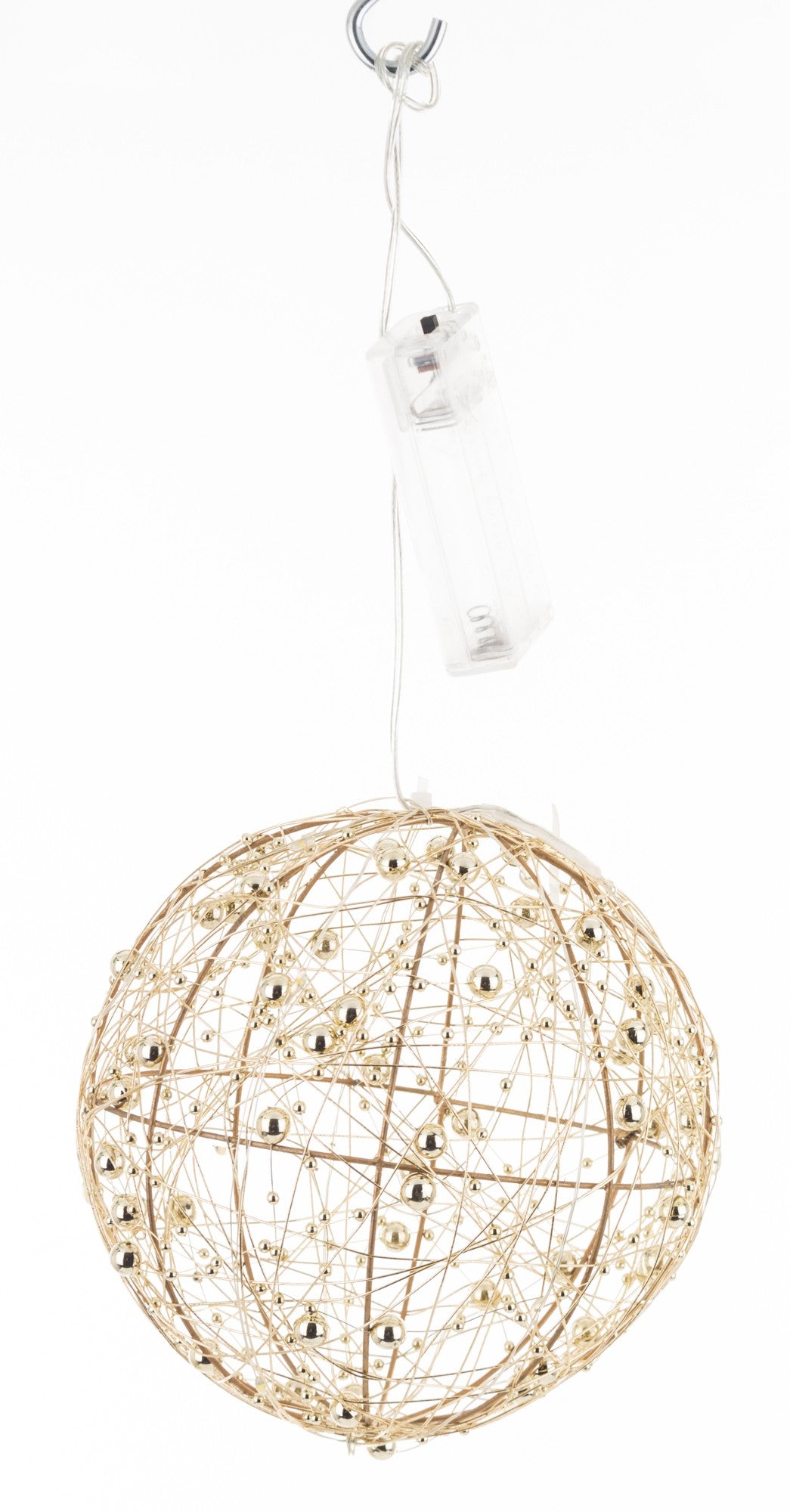 CHRISTMAS DECORATIVE GOLD LED BALL 15CM Manufacturer code 148119