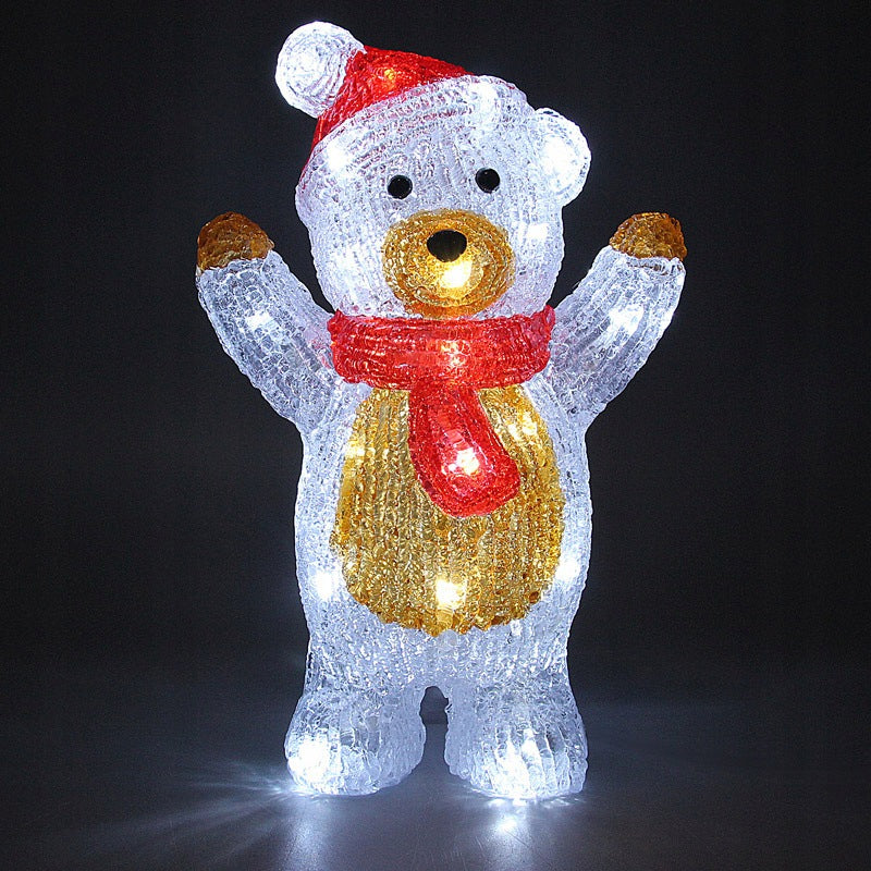 CHRISTMAS FIGURINE BEAR 30 LED 30 CM ORNAMENT