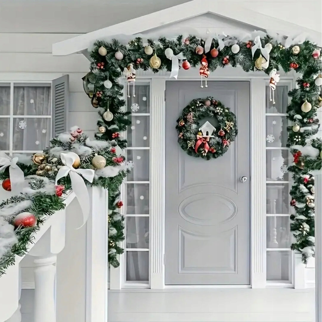 CHRISTMAS GARLAND ARTIFICIAL LONG GREEN CHRISTMAS TREE DENSE CHAIN 2,7M Packaging status original