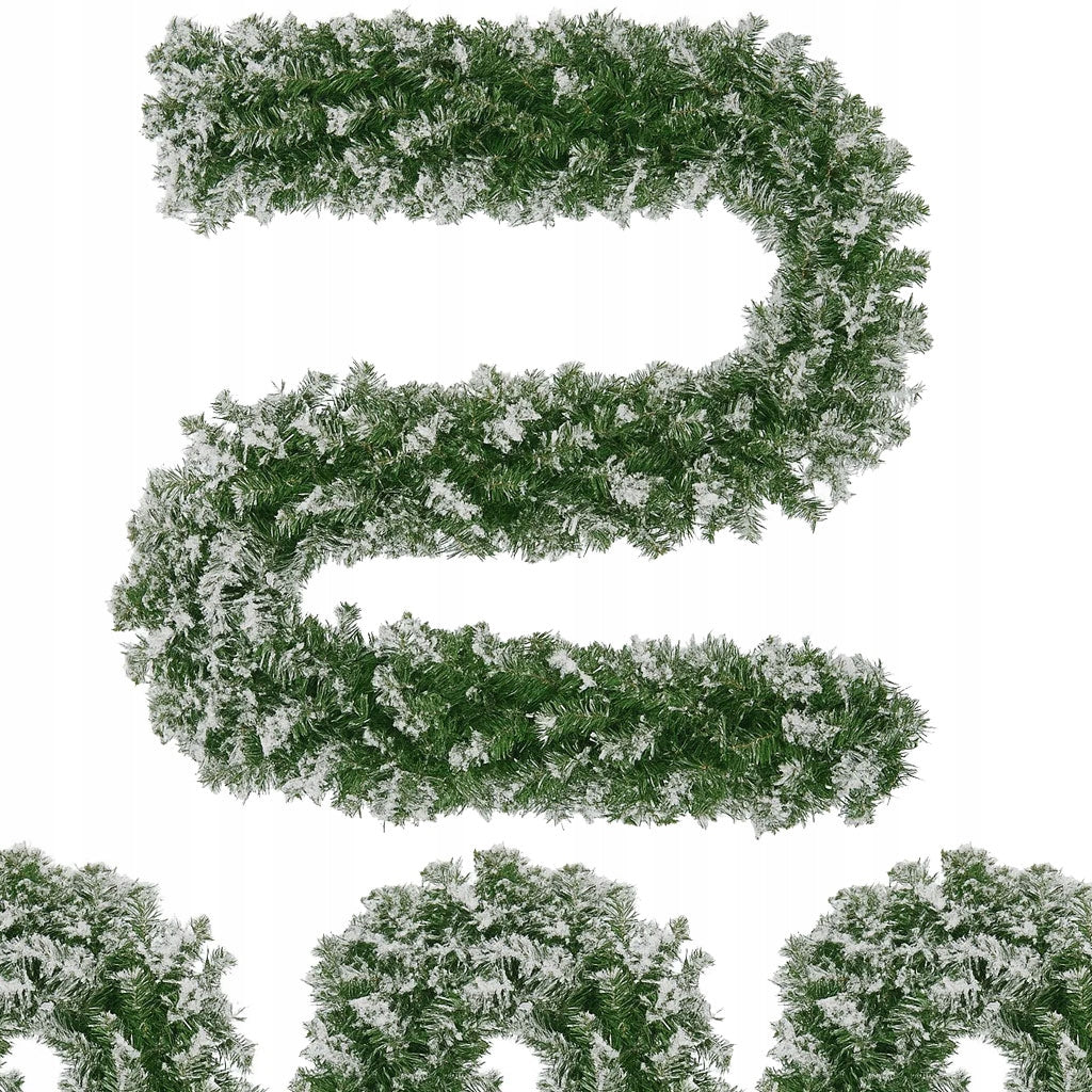 CHRISTMAS GARLAND CHRISTMAS TREE ARTIFICIAL SNOW CHAIN GREEN DENSE 300CM