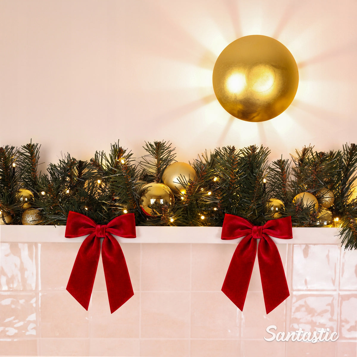 CHRISTMAS GARLAND CHRISTMAS TREE DENSE for stairs balcony ARTIFICIAL TWIGS 300cm Manufacturer code GIRLA-nda