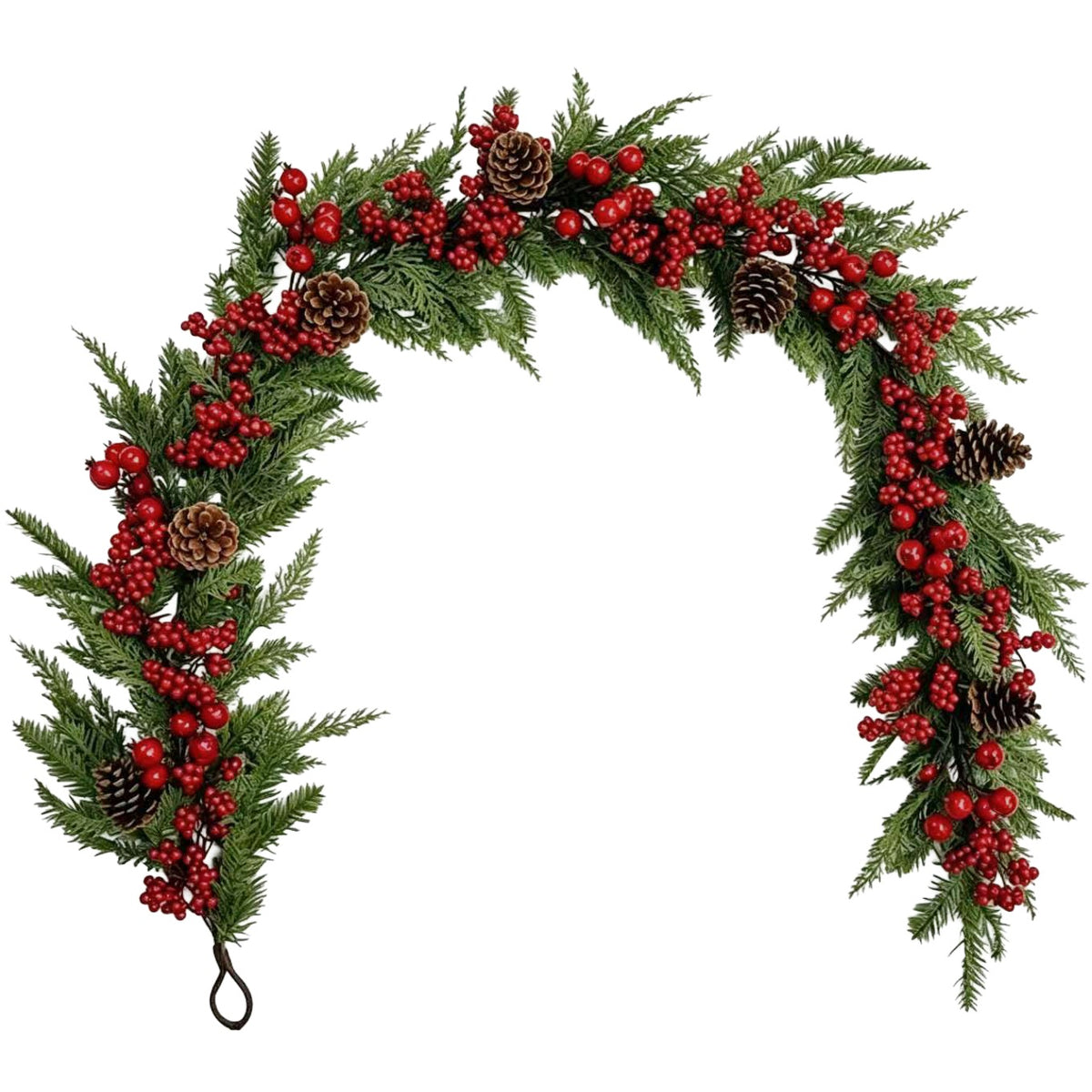 CHRISTMAS GARLAND CHRISTMAS TREE FOR WINDOW RAILING BALCONY FIR 180cm PE