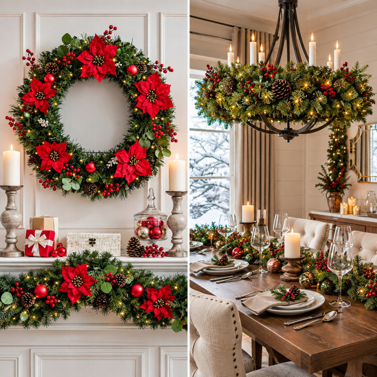 CHRISTMAS GARLAND Christmas tree 2,7m green spruce chain wreath THICK Manufacturer code Girlanda choinkowa 2.7m HQ Ruhhy 26242