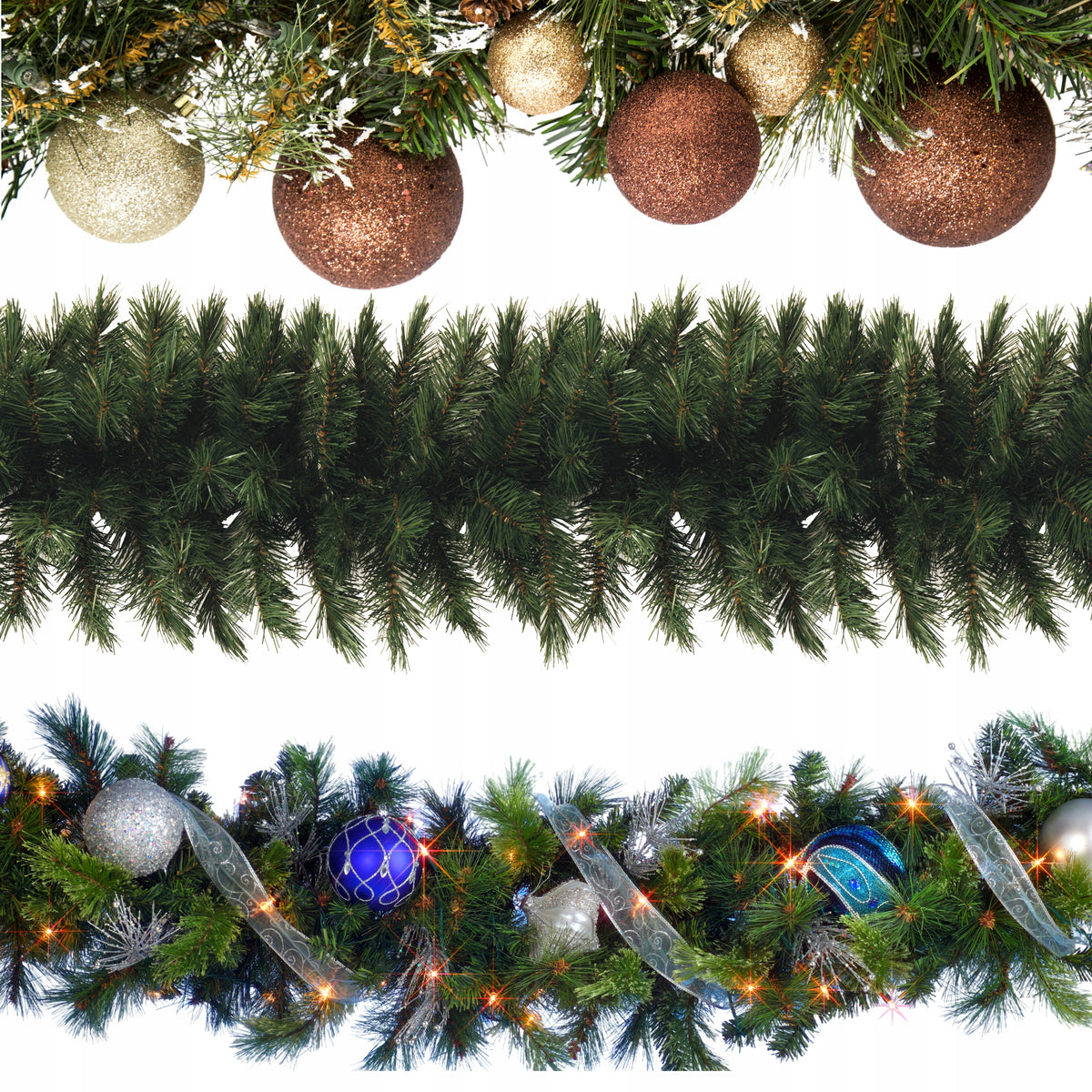CHRISTMAS GARLAND Christmas tree 3m green spruce Christmas tree chain THICK Manufacturer code GIRLANDA CHOINKOWA ŚWIĄTECZNA ŁAŃCUCH CHOINKA