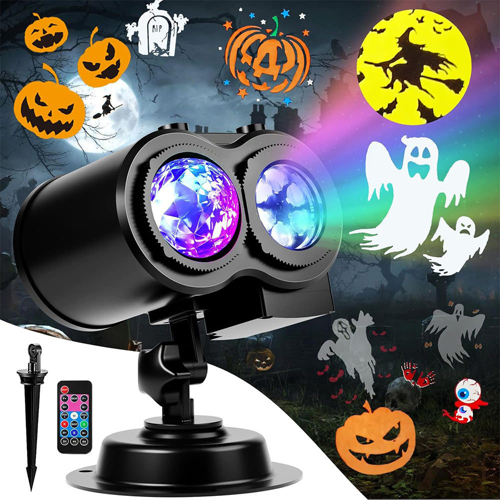CHRISTMAS LED LASER PROJECTOR 12 DESIGNS + 10 WATER EFFECTS REMOTE CONTROL Manufacturer code PROJEKTOR LASEROWY LED