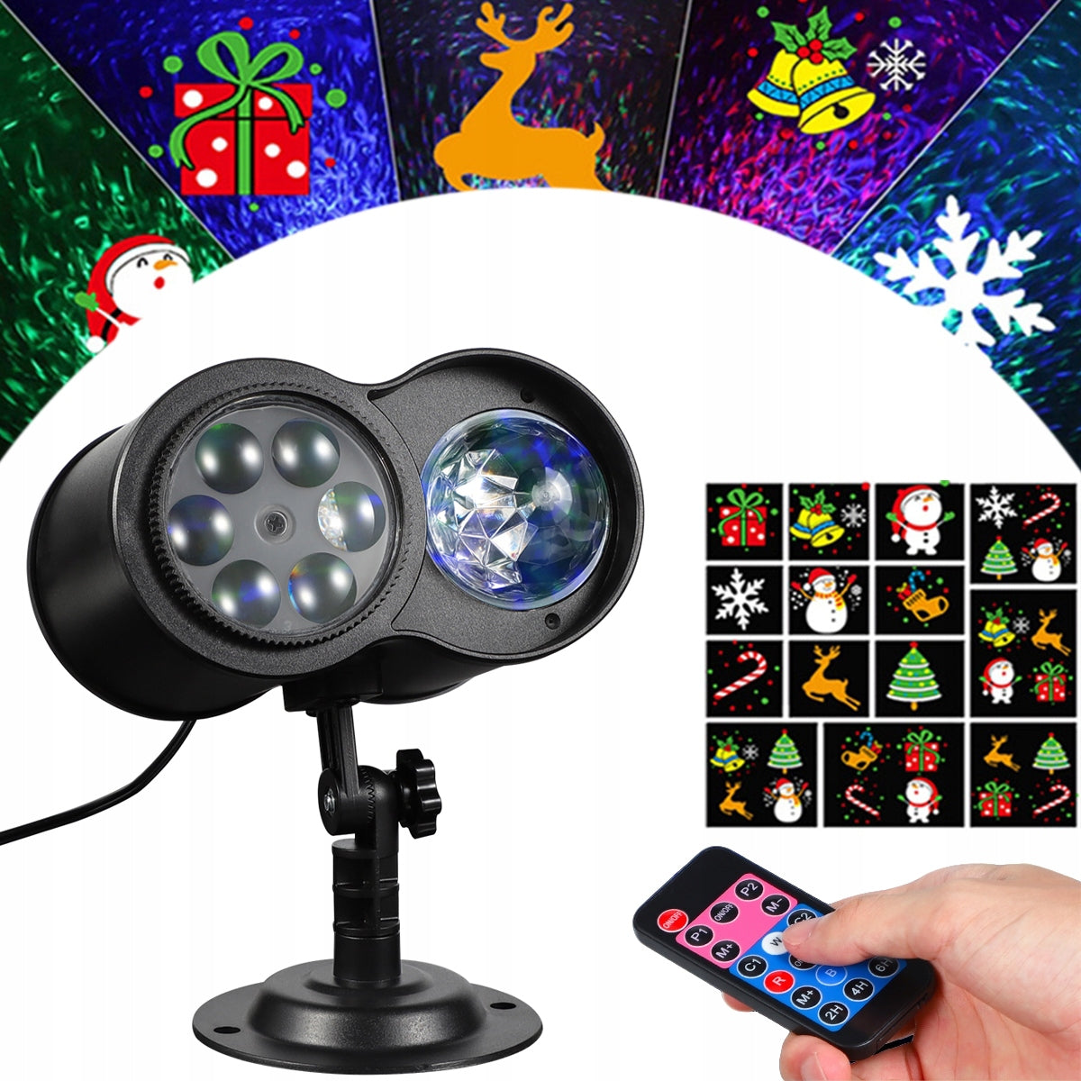 CHRISTMAS LED LASER PROJECTOR 14 THEMES 6W PROJECTOR FOR HOME WATERPROOF