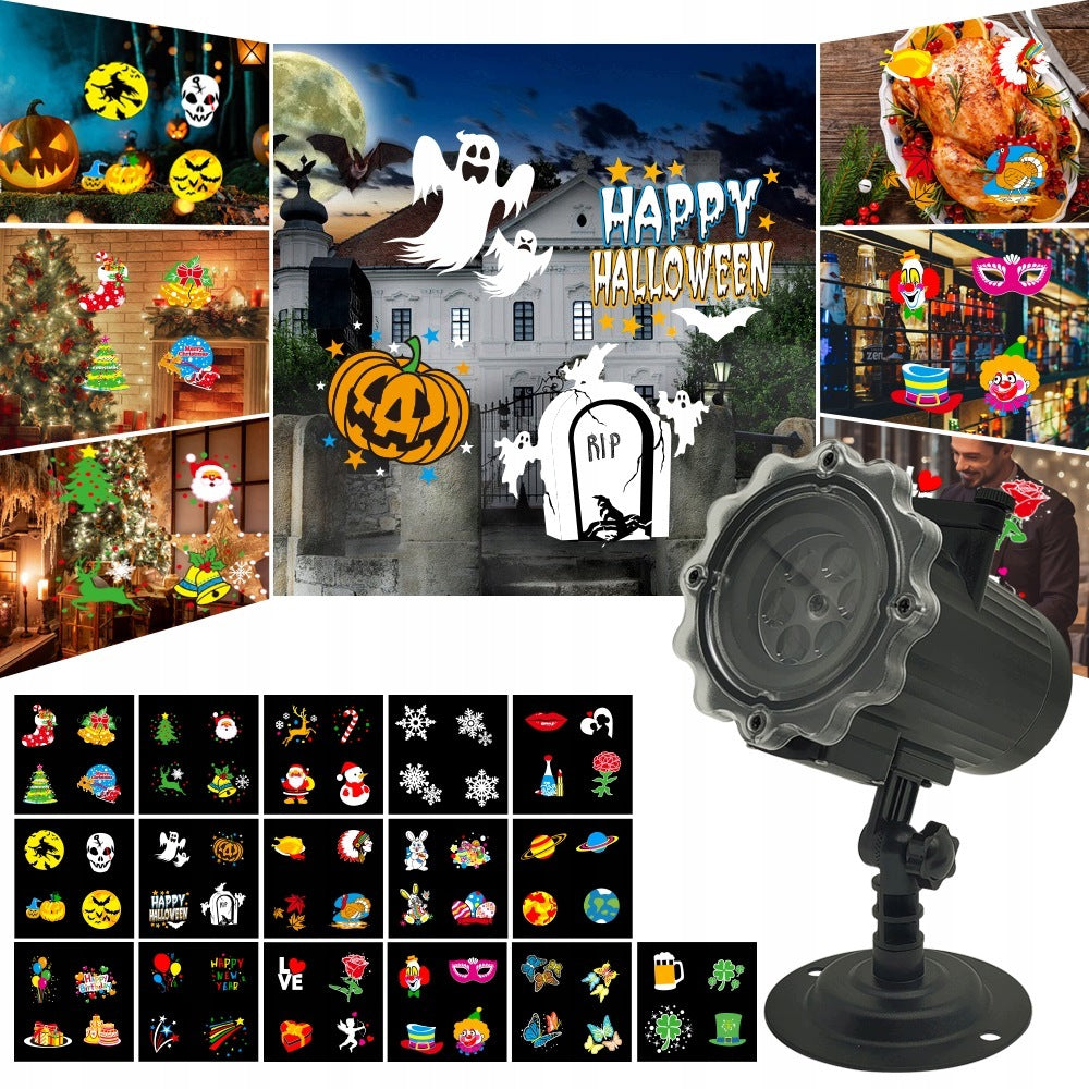 CHRISTMAS LED LASER PROJECTOR 16 THEMES 7W PROJECTOR FOR HOME WATERPROOF Manufacturer code GDRT5296SA