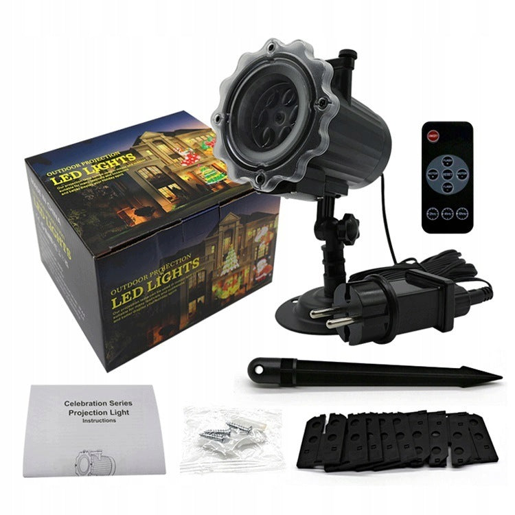 CHRISTMAS LED LASER PROJECTOR 16 THEMES 7W PROJECTOR FOR HOME WATERPROOF