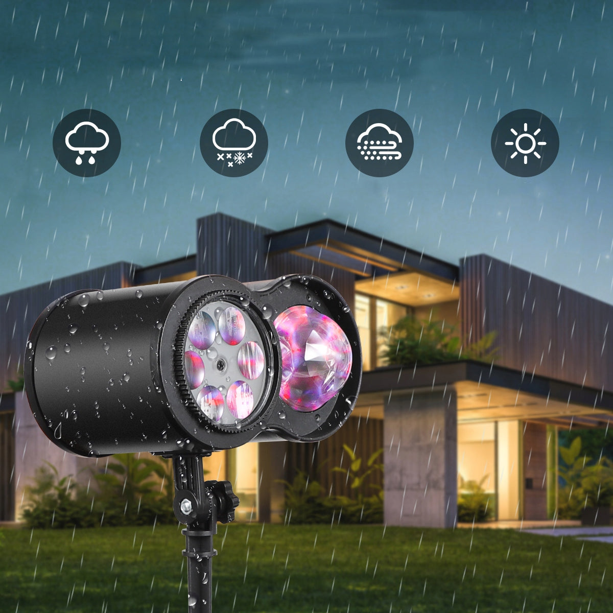 CHRISTMAS LED PROJECTOR FOR HOME WITH REMOTE CONTROL FOR CHRISTMAS 14 SLIDES CHRISTMAS EVE Manufacturer code 4016819805978