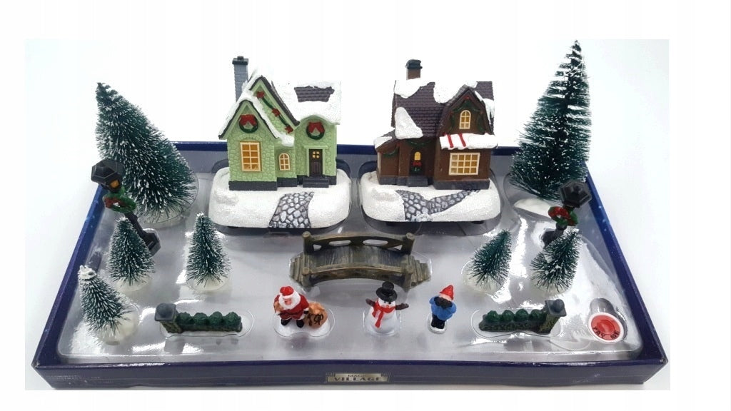 CHRISTMAS NATIVITY SCENE 17el. set with bridge N2