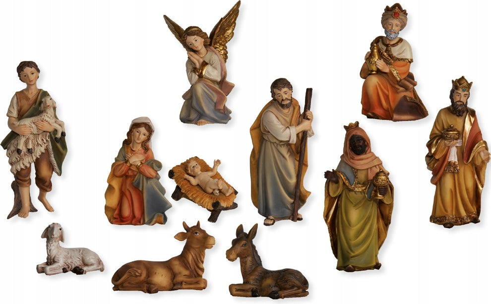 CHRISTMAS NATIVITY SCENE FIGURINES CHRISTMAS DECORATION FIGURES 11 PCS TO 7 CM
