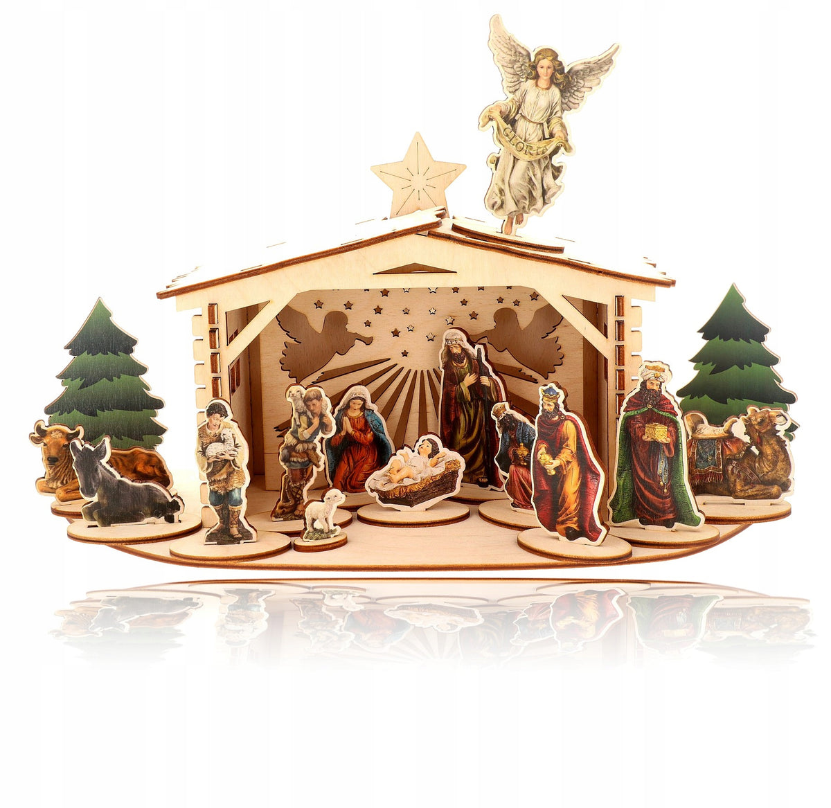 CHRISTMAS Nativity Scene 35 CM ILLUMINATED 3D V4 Manufacturer code 000