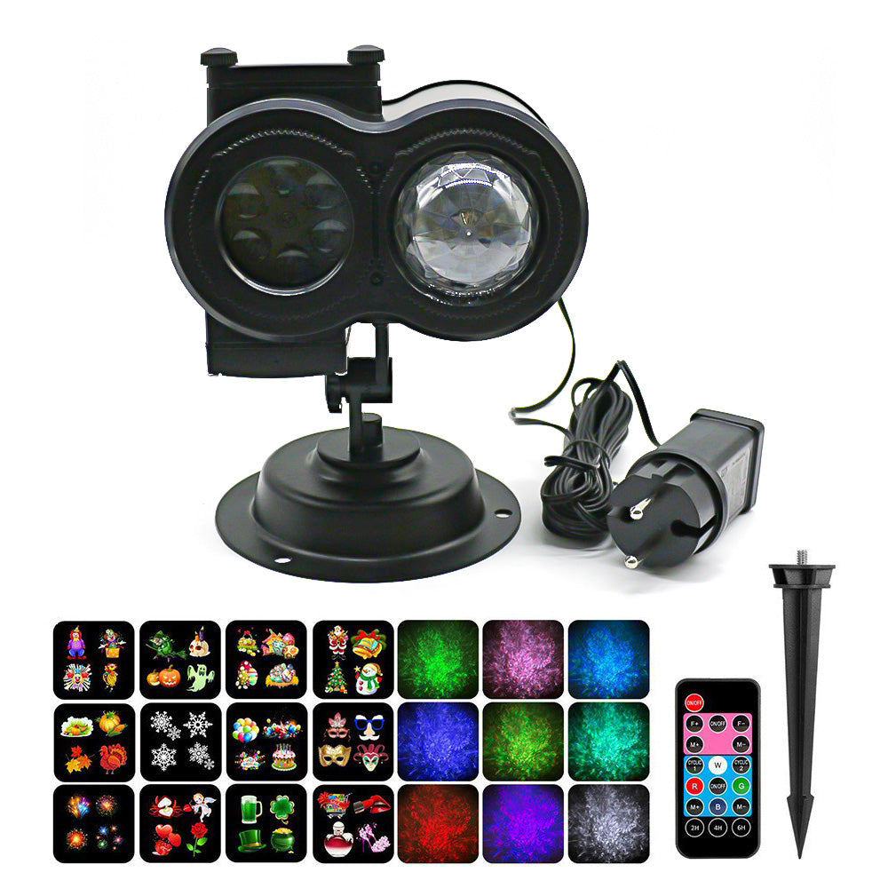 CHRISTMAS OUTDOOR LED PROJECTOR 12 DESIGNS DYNAMIC PILOT PATTERN Packaging status original