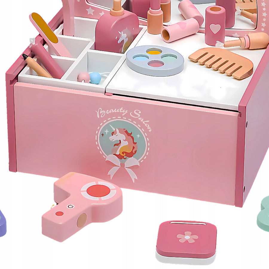 CHRISTMAS PRESENTS FOR SANTA CLAUS CHRISTMAS FOR 3-4 YEAR OLD WOODEN DRESSING TABLE Color pink