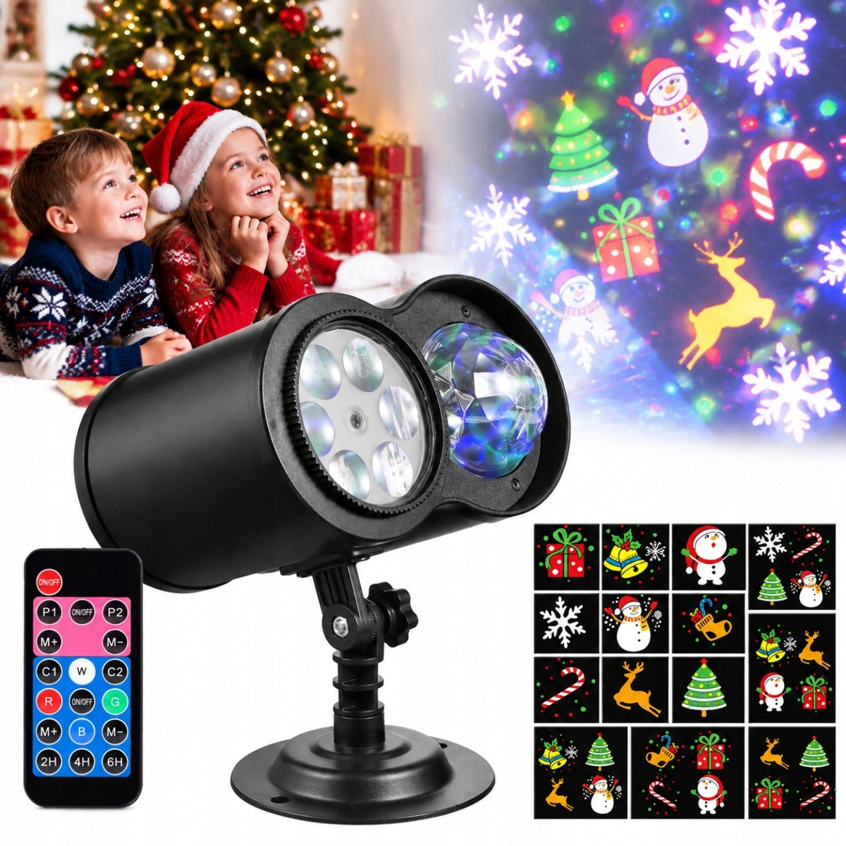 CHRISTMAS PROJECTOR LED SNOW FOR REMOTE CONTROL LASER PROJECTOR SPOTLIGHT FOR HOME
