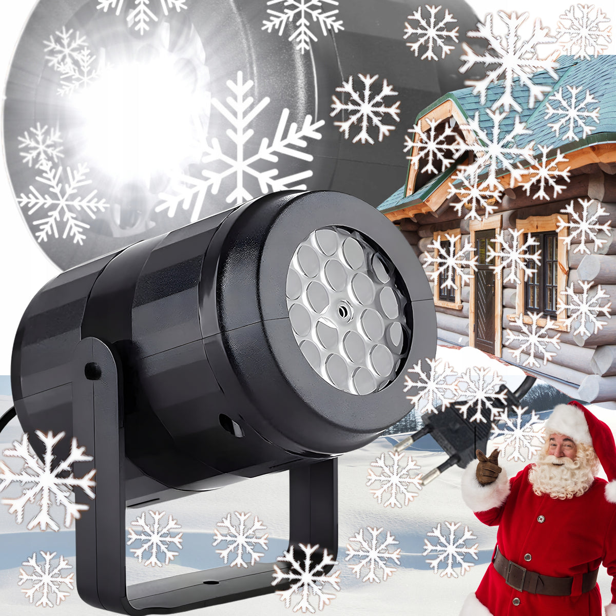 CHRISTMAS PROJECTOR LED SNOWFLAKES LASER PROJECTOR FOR OUTDOOR HOUSE