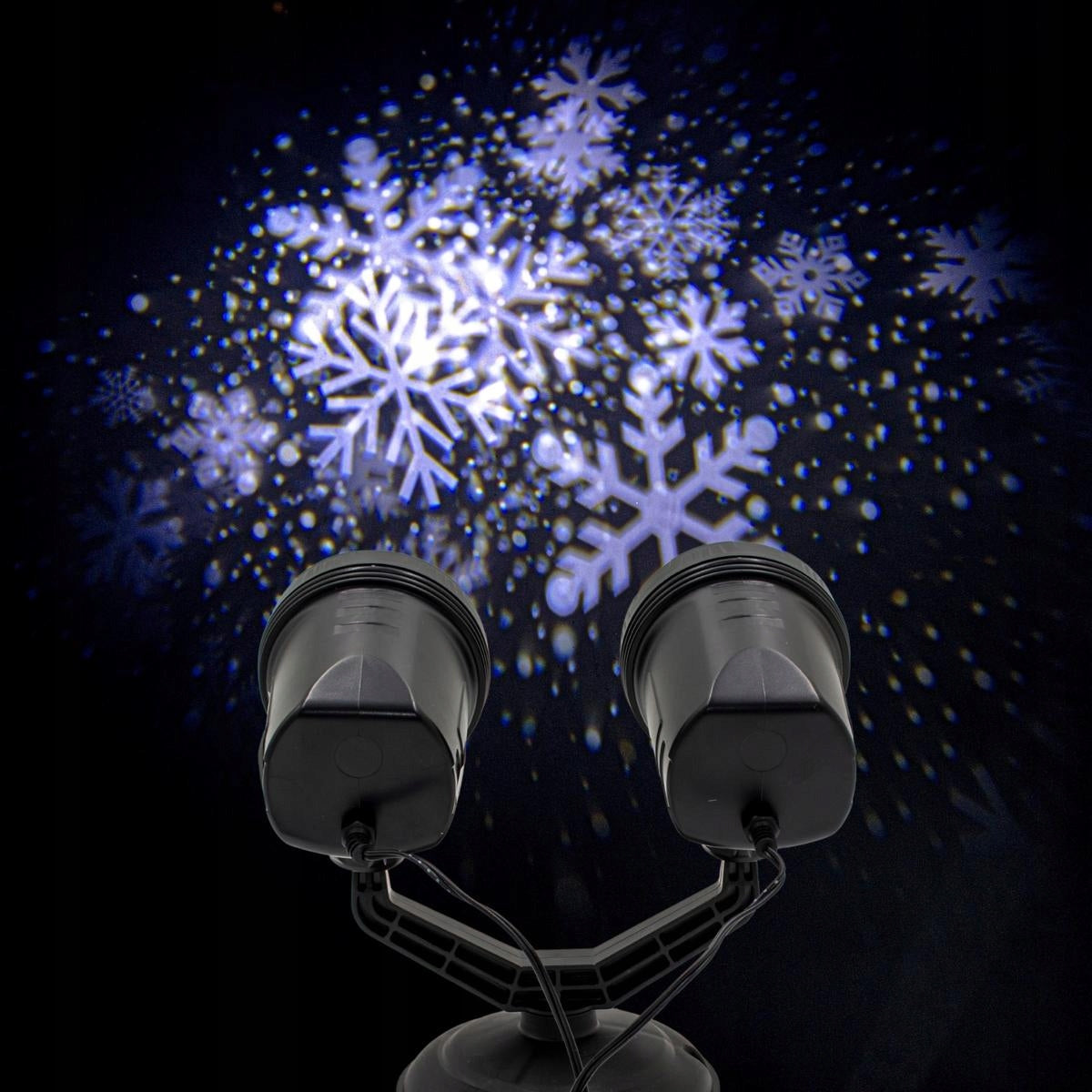 CHRISTMAS PROJECTOR PORTABLE DUAL PROJECTOR LED outdoor SNOWFLAKES Manufacturer code 692151
