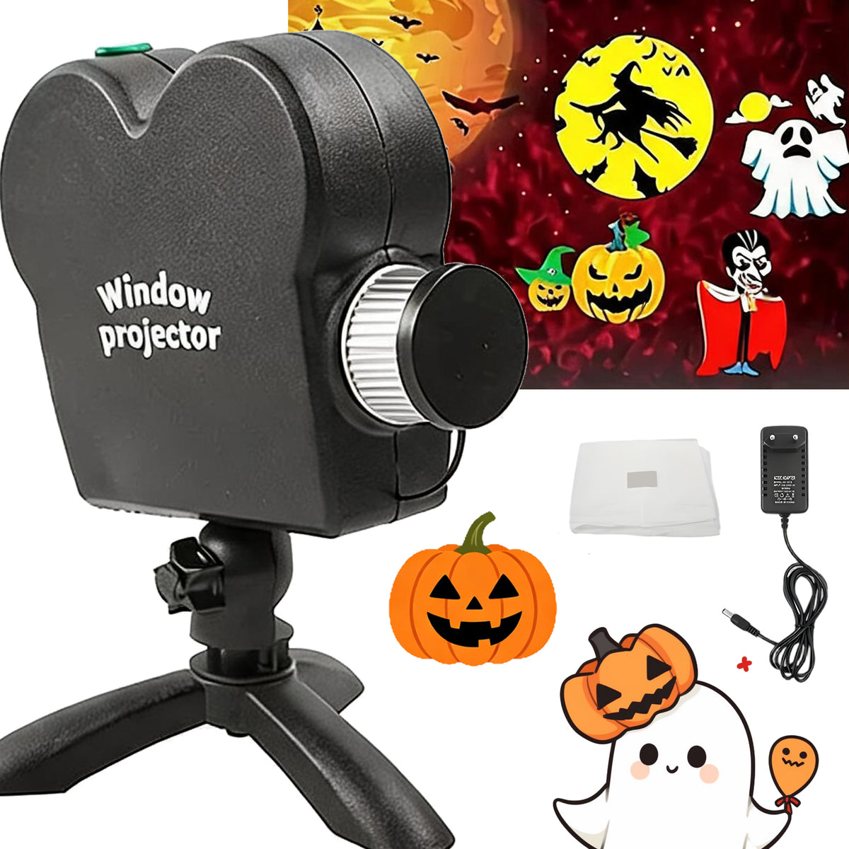 CHRISTMAS PROJECTOR WITH 12 THEMES FOR CHILDREN'S ROOM FOR HALLOWEEN