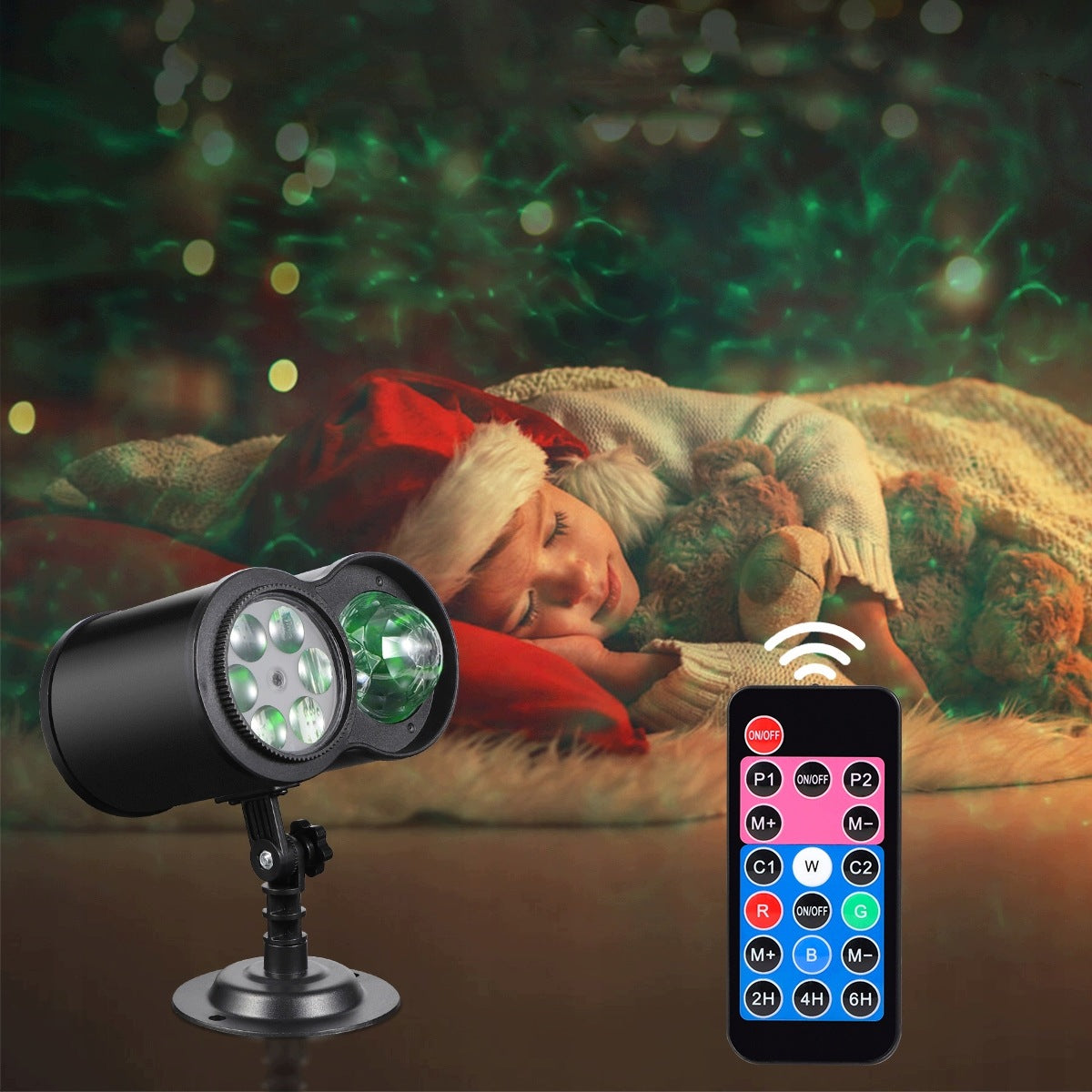 CHRISTMAS SNOWFLAKE SHAPED LIGHT PROJECTOR REMOTE CONTROL Packaging status original