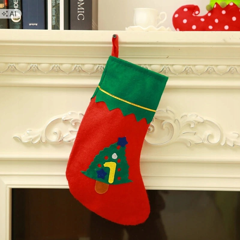 CHRISTMAS SOCK FOR GIFTS SANTA CLAUS SOCK BAG ELF Brand no brand
