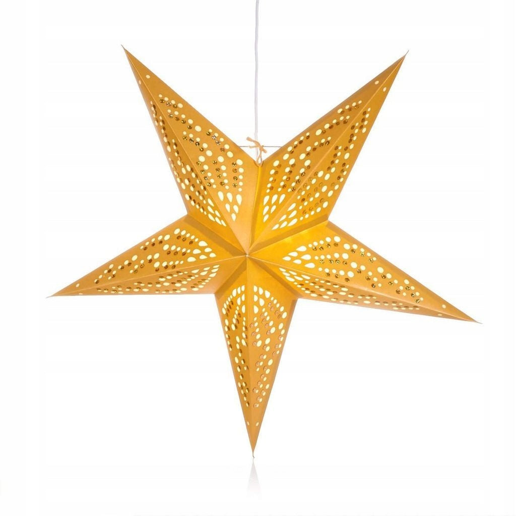 CHRISTMAS STAR LED 60cm 3D ILLUMINATED STAINED GLASS