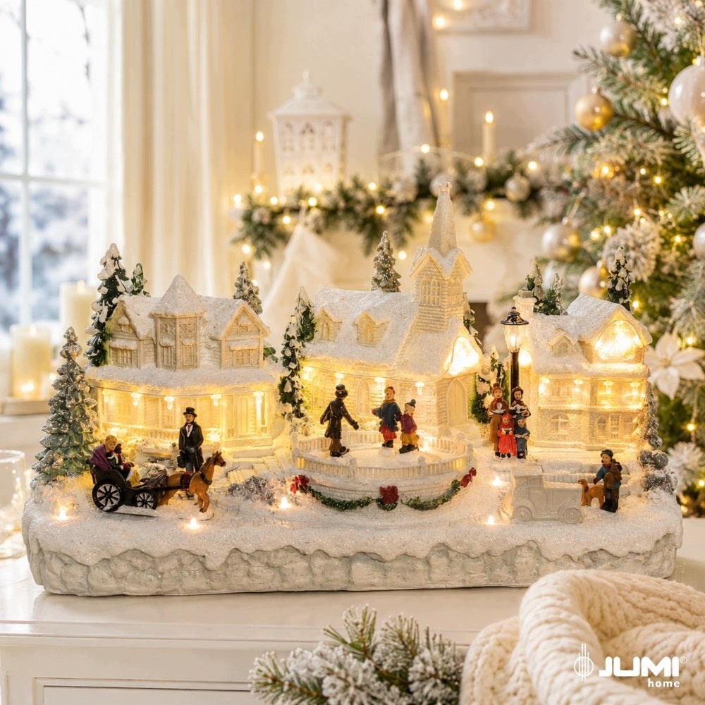 CHRISTMAS Scene City GLOWING Decoration for CHRISTMAS Town 28 LED Brand Jumi