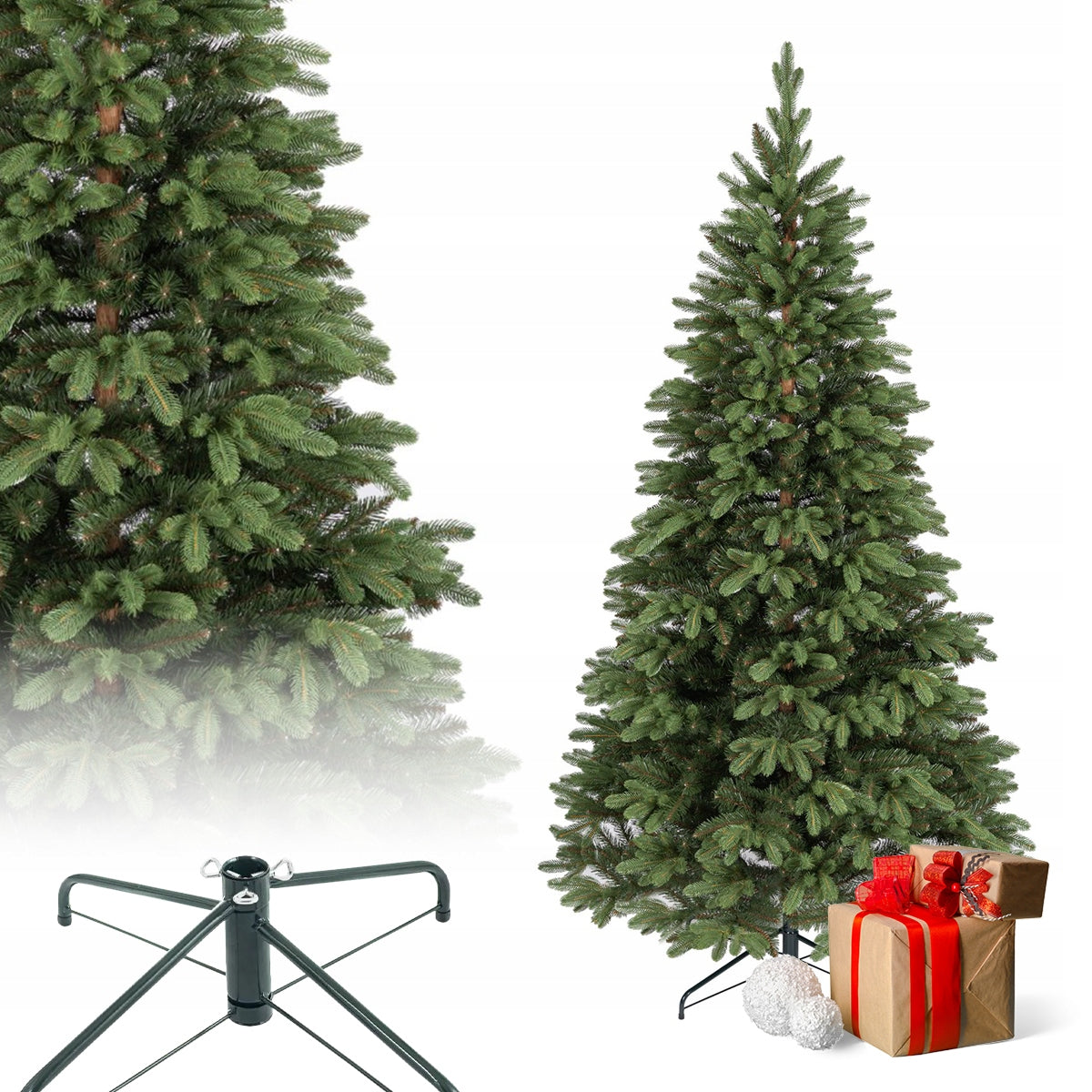 CHRISTMAS TREE ARTIFICIAL ALPINE SPRUCE 250 cm LARGE DENSE QUALITY STAND
