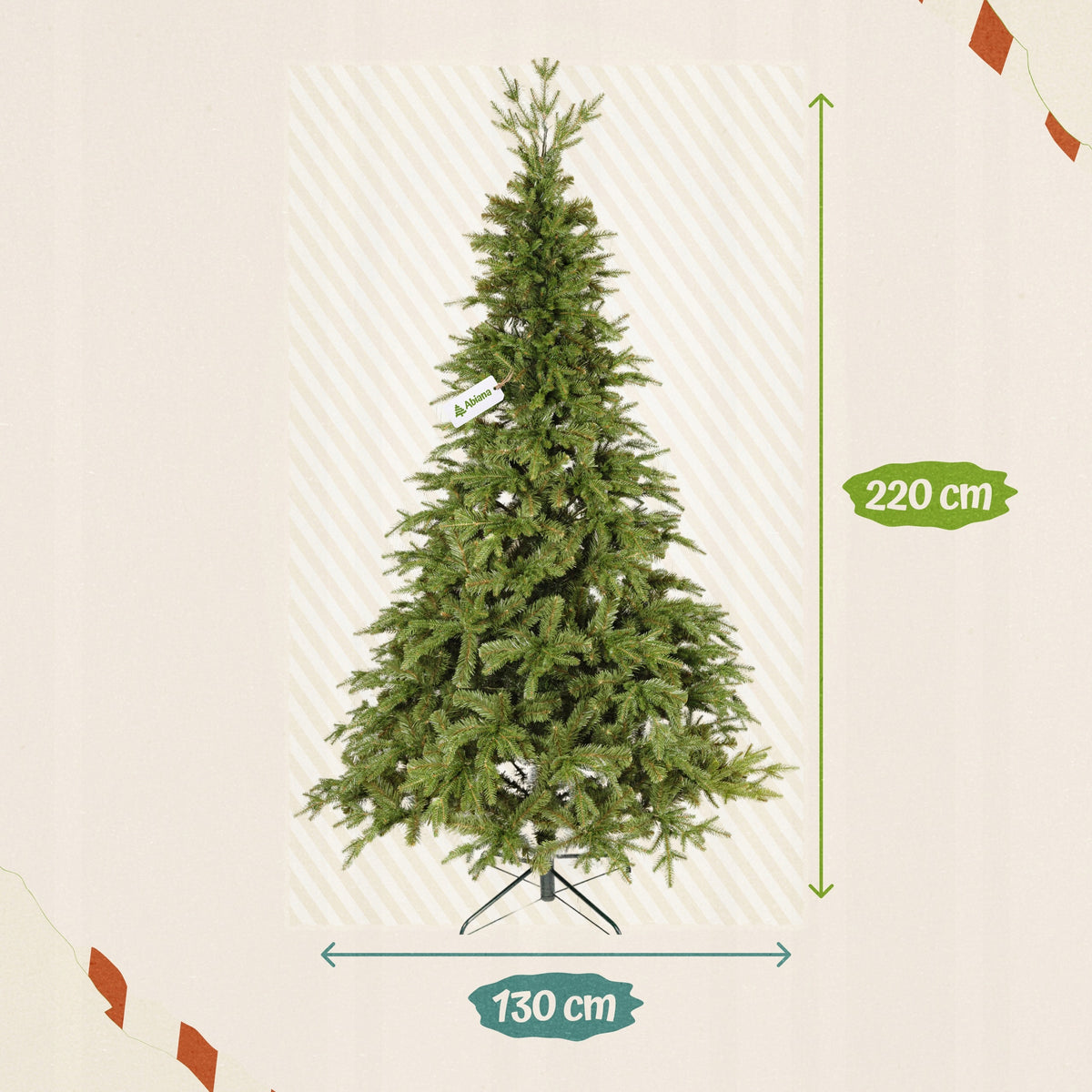 CHRISTMAS TREE ARTIFICIAL AS LIVE CAUCASIAN SPRUCE 220 CM MIX PE/PVC DENSE REAL Manufacturer code MIX-220