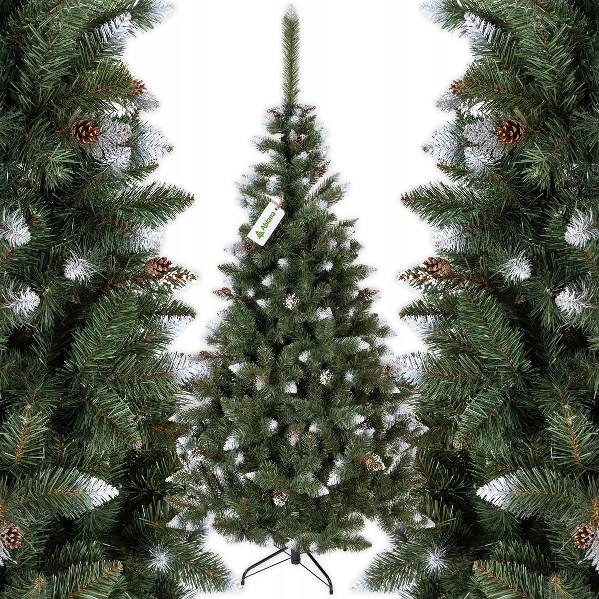 CHRISTMAS TREE ARTIFICIAL AS LIVE DIAMOND PINE 220 CM SNOW-COVERED ABIANA Packaging status original