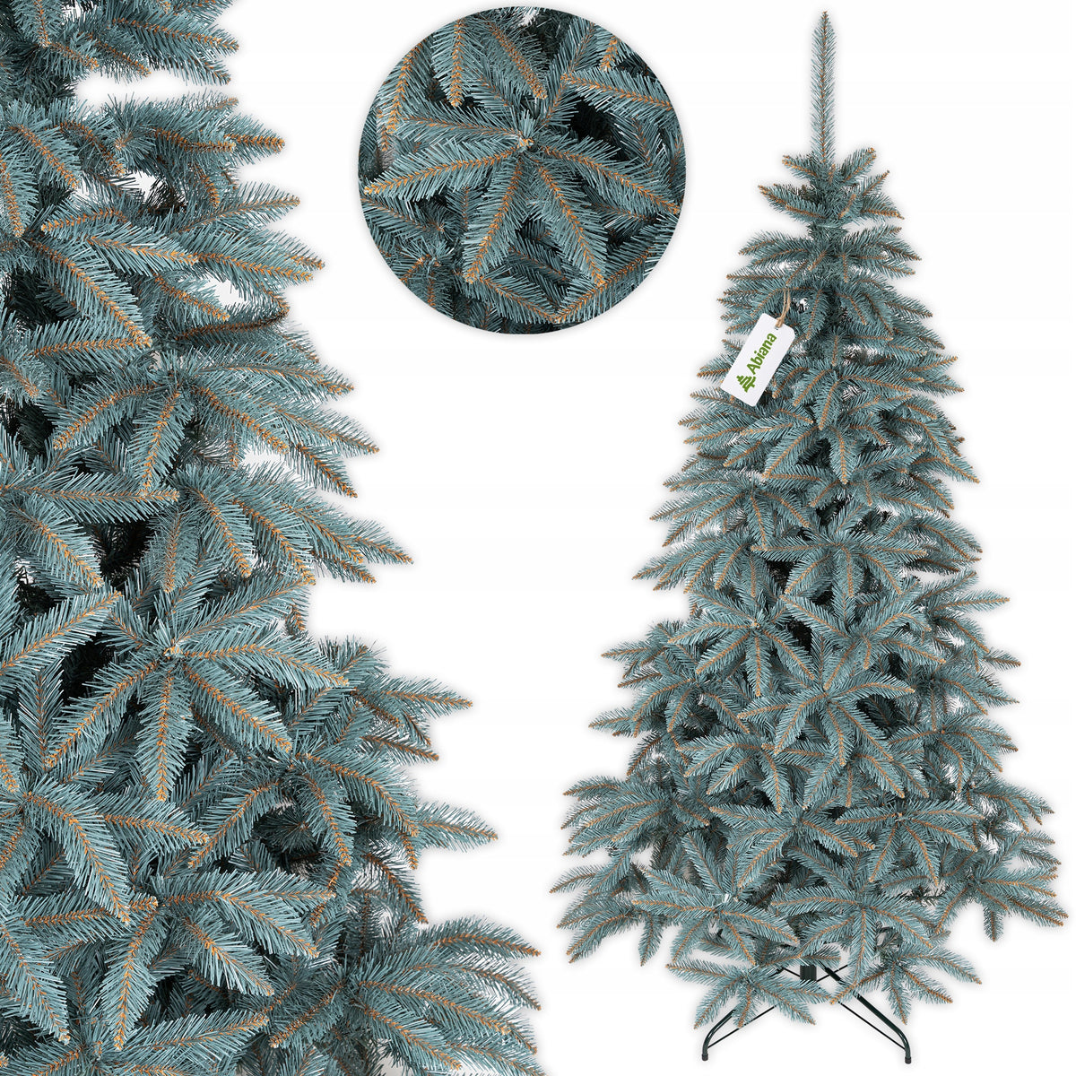 CHRISTMAS TREE ARTIFICIAL AS LIVE REAL SPRUCE SILVER 220 CM DENSE LIMITED Packaging status original